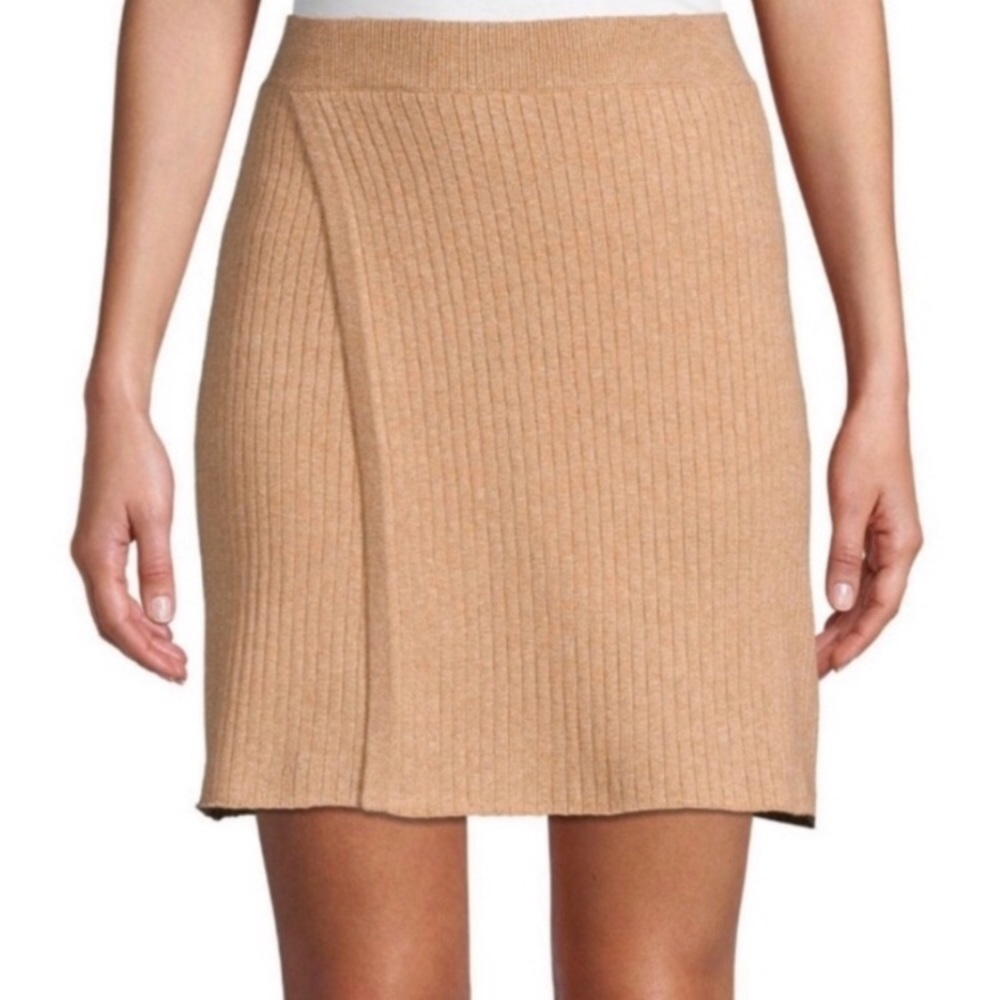Free People Tan Knit Skirt